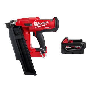 MW M18 FUEL 3-12 in. 18-Volt 21-Degree Brushless Cordless Framing Nailer  M18 18-Volt 5.0 Ah XC Extended Capacity Battery 2744-20-48-11-1850