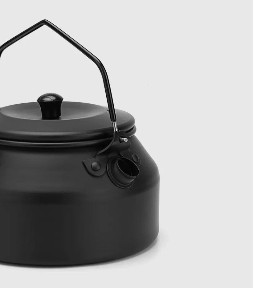 Portable 1.1L Lightweight Aluminum Camping Kettle  Durable and Portable outdoor camping water Pot