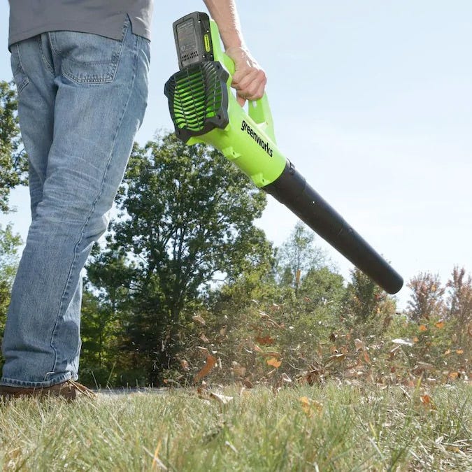 24V Cordless 330 CFM Leaf Blower with 2.0 Ah Battery | Greenworks