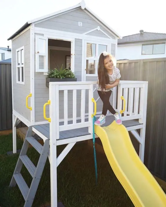 Natural Color Cheap Playhouse Plastic Outdoor Children Outdoor Playground Playhouse Kids Outdoor Playhouse