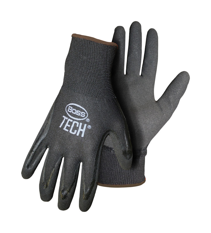 Boss Tech Men\u0027s Indoor/Outdoor Gloves Black XL 1 pair