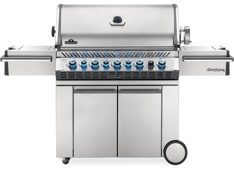 Napoleon Prestige Pro 665 RSIB Stainless Steel Freestanding Liquid Propane Gas Grill