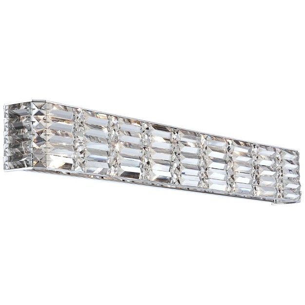 Light Bar Fixture Clear Crystal For Bedroom Bathroom Vanity Reading Living Room