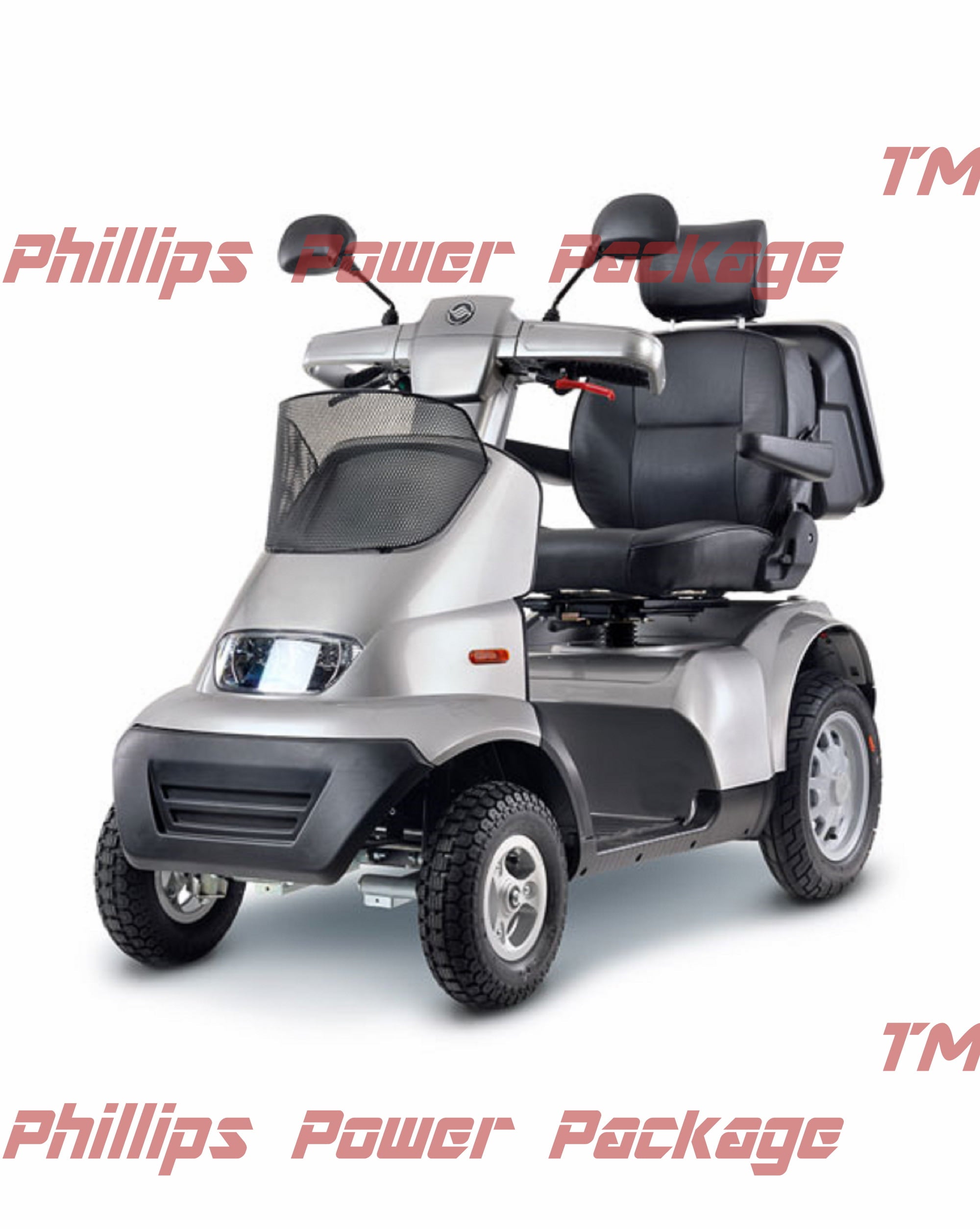 Afikim - Afiscooter S4 - Full Size Mobility Scooter - 4-Wheel - Metallic Silver