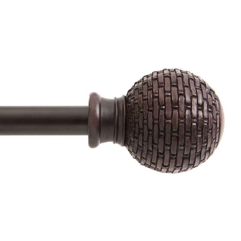 Kenney Woven Ball Adjustable Curtain Rod