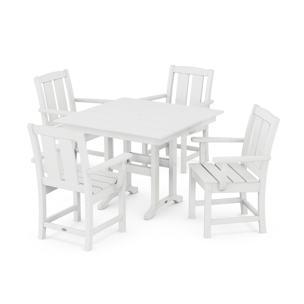 Mission 5 Piece Farmhouse Dining Set