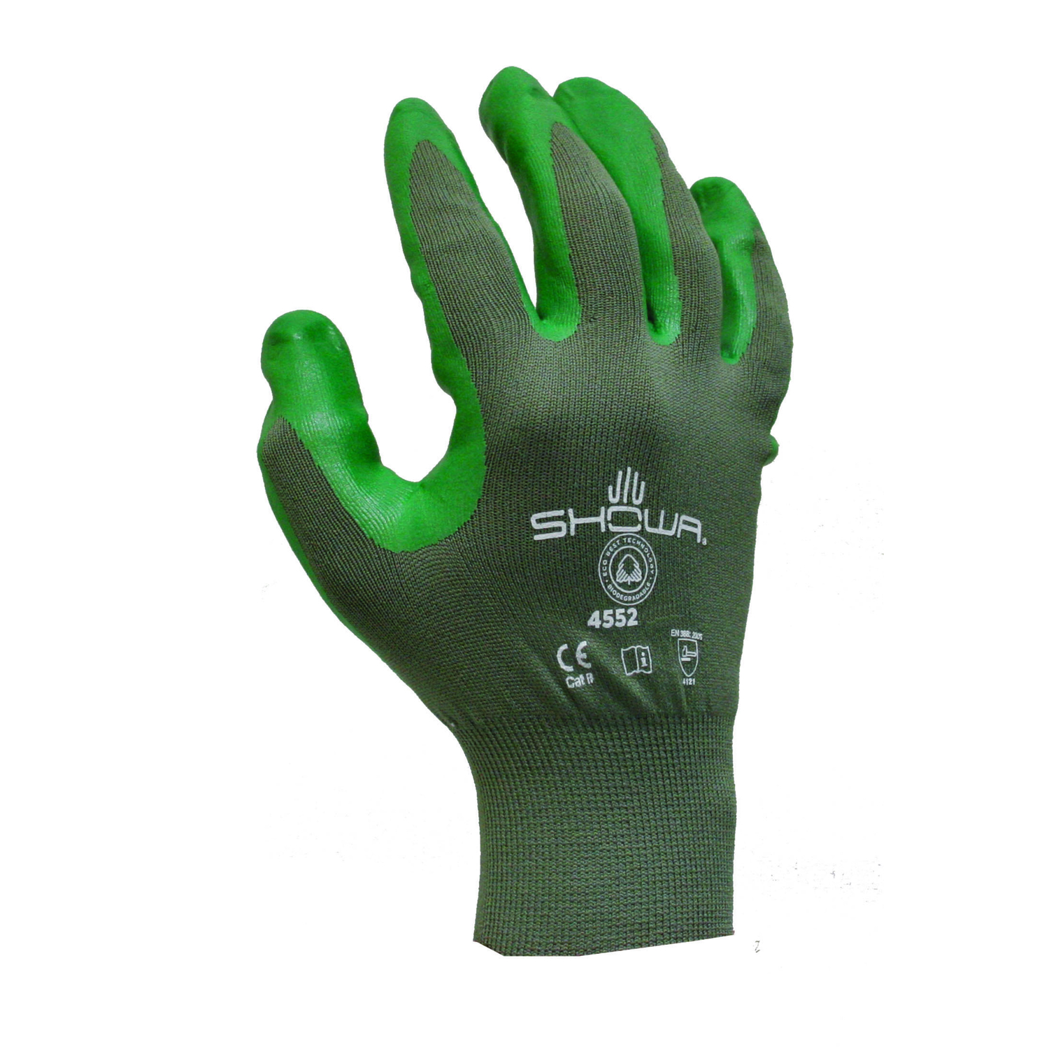 Atlas Unisex Indoor/Outdoor Coated Work Gloves Green S 1 pair