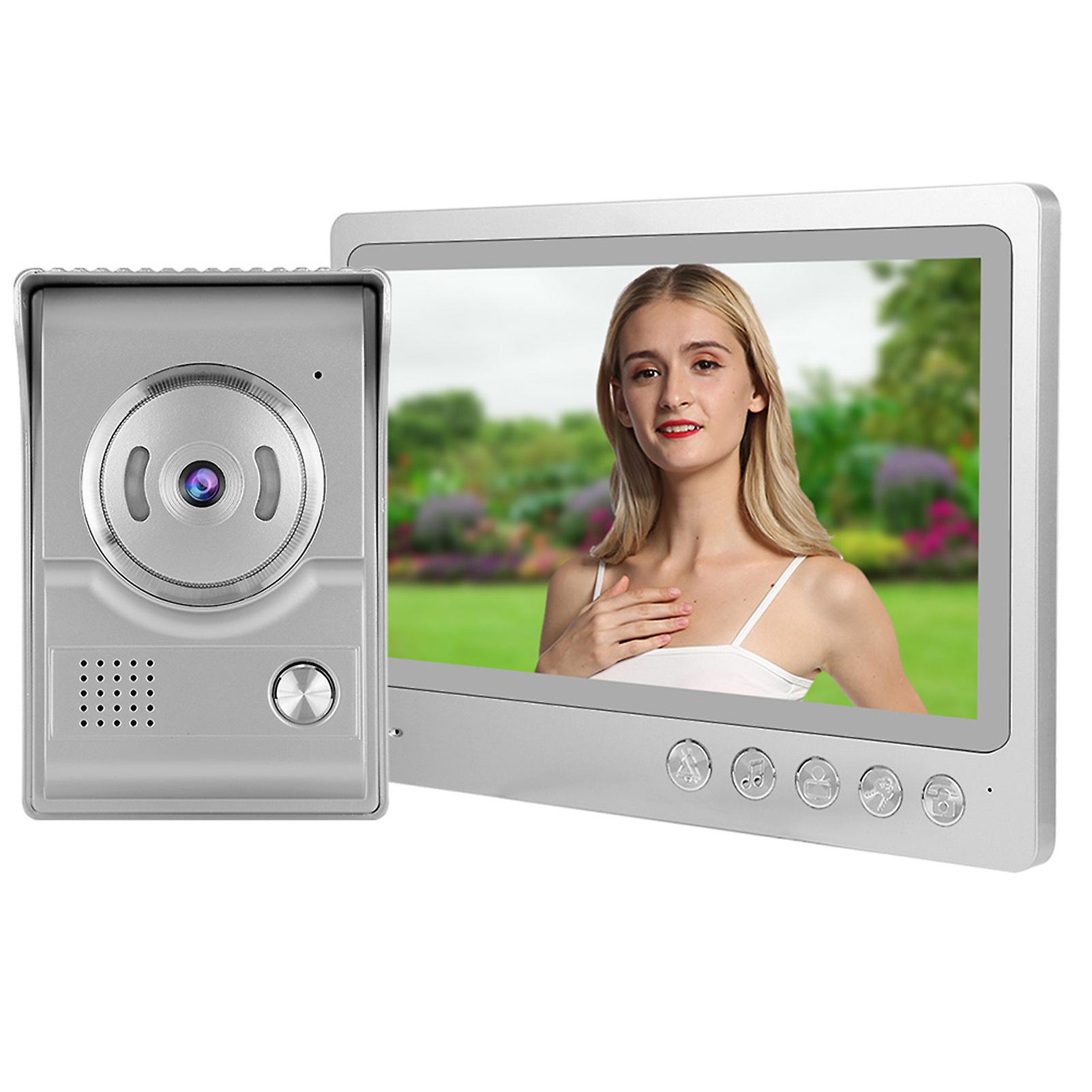 9in Wired To Wifi Video Intercom Doorbell Ip55 Waterproof Night Vision Photo Shooting Recording Entry System 100240v