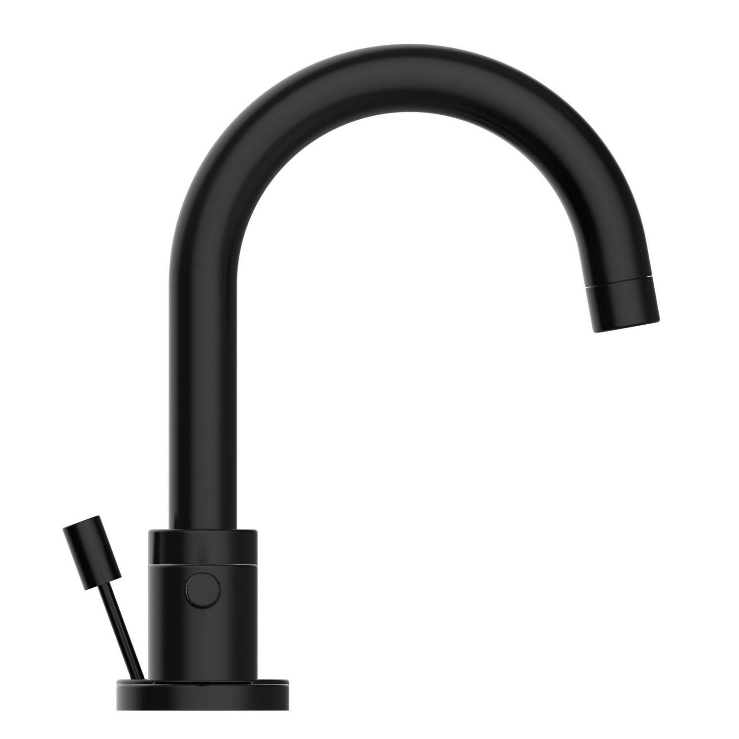 Design House Eastport II Widespread Bathroom Faucet in Matte Black