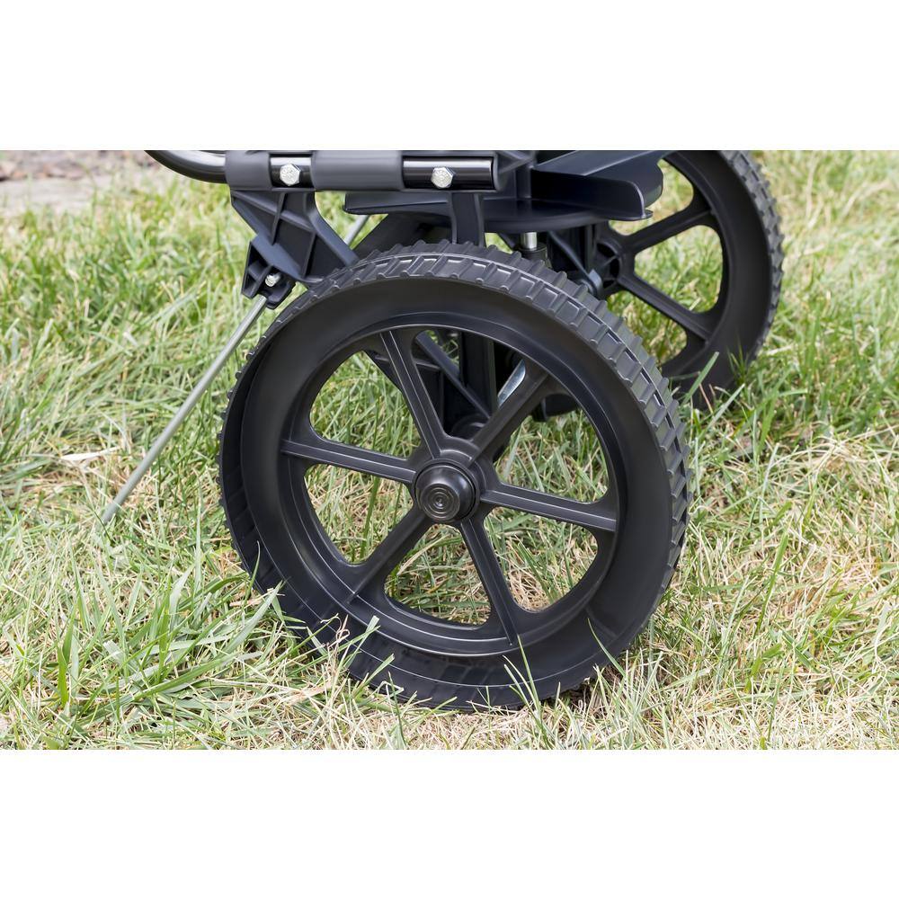 Agri-Fab 50 lbs. Capacity Side Deflector Push Broadcast Spreader for Seed Fertilizer and Ice Melt 45-0566