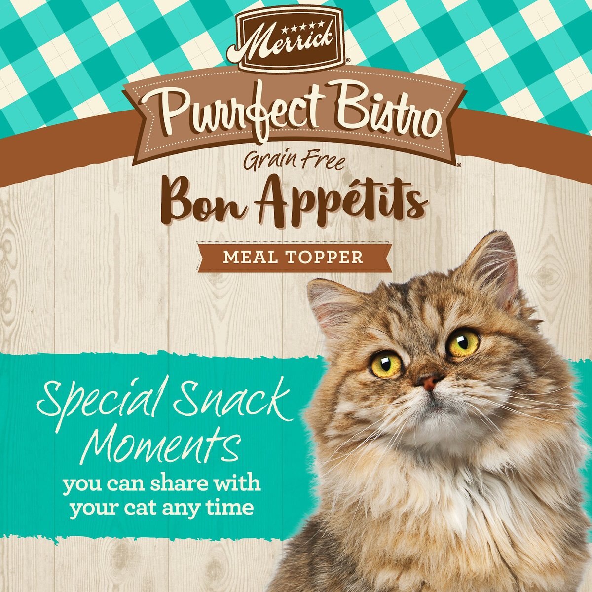 Merrick Purrfect Bistro Bon Appetits Grain-Free Salmon Recipe Chunks in Gravy Adult Cat Food Pouches