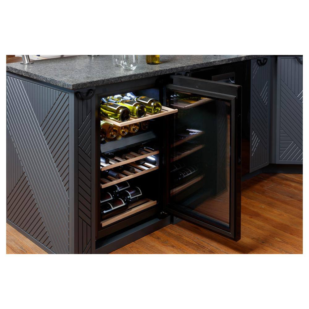 Haier Dual Zone 44-Bottle Free Standing Wine Cooler QWR04DGRGB