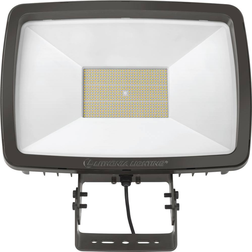 Lithonia Lighting Contractor Select 296-Watt Bronze Yoke Mount Outdoor Integrated LED Flood Light TFX4 LED 40K MVOLT YK DDBXD