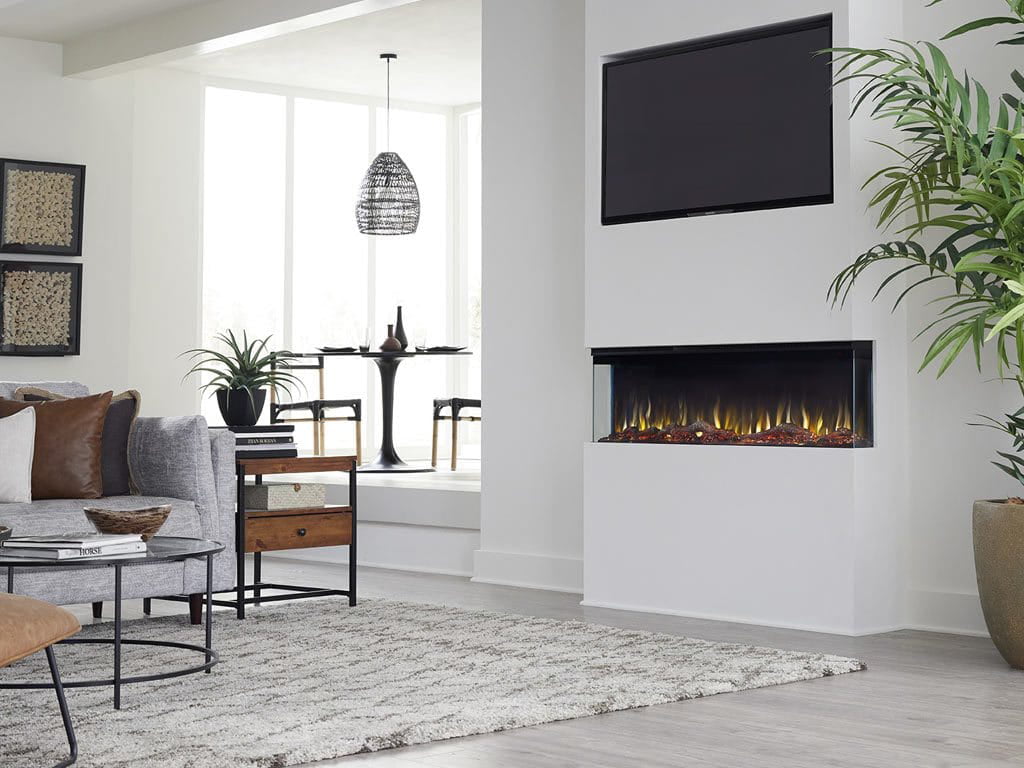 Sideline Infinity 3 Sided 50" WiFi Enabled Smart Recessed Electric Fireplace 80045 (Alexa/Google Compatible)