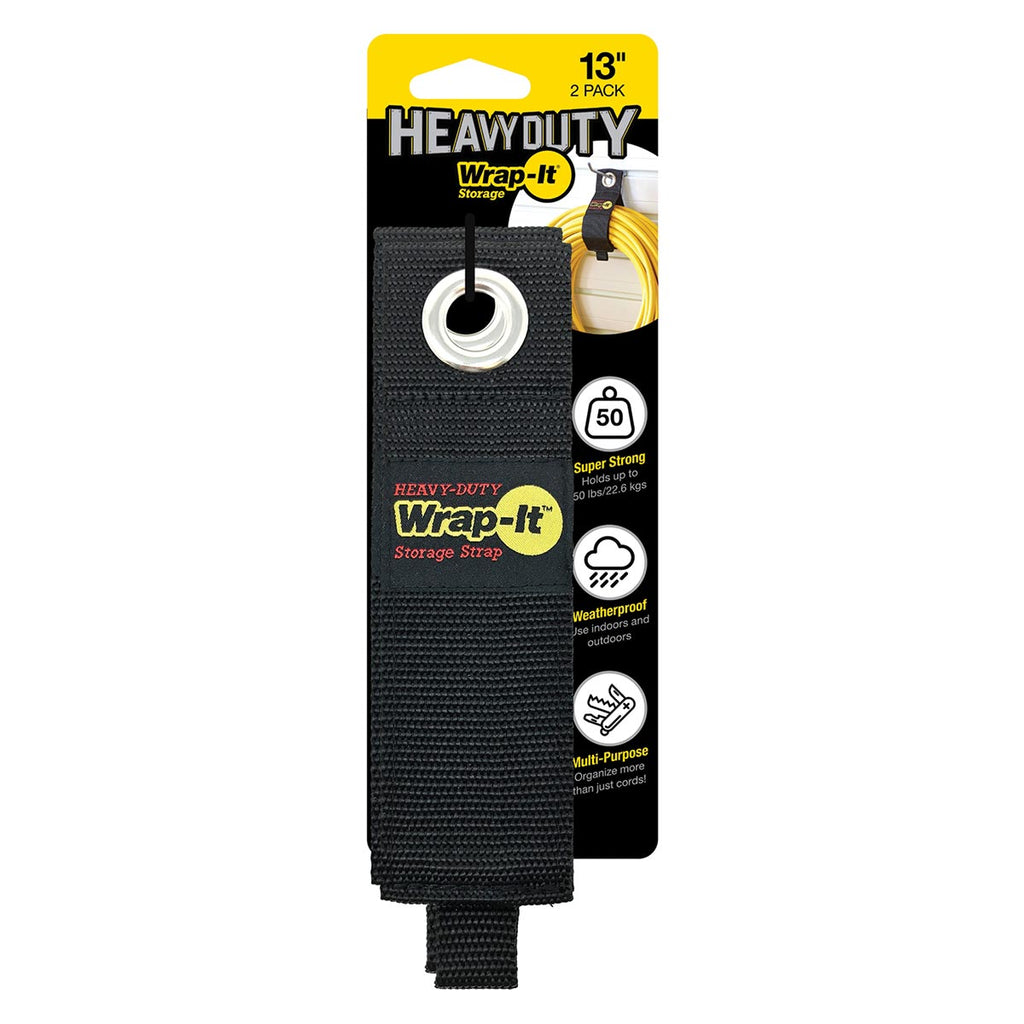 Wrap-It Storage Heavy-Duty Storage Strap - 13-in. (2-Pack)