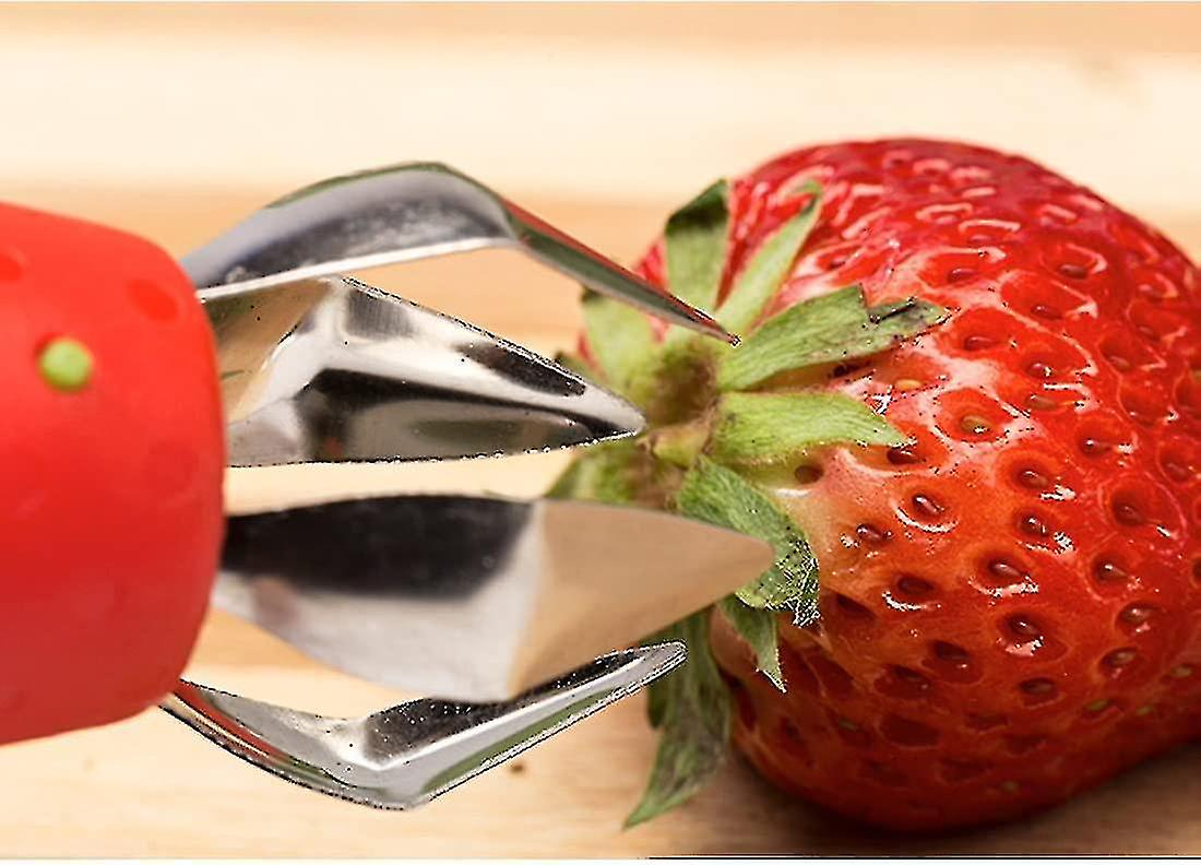 Multi Claw Strawberry Huller Stainless Steel Plasitc Fruit Berry Tomato Vegetable Top Stem Core Pit Remover Kitchen Aid Corer Gadget