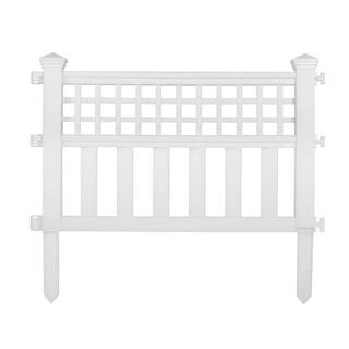 Suncast Grand View 14 in. Resin Garden Fence CPLGVF24