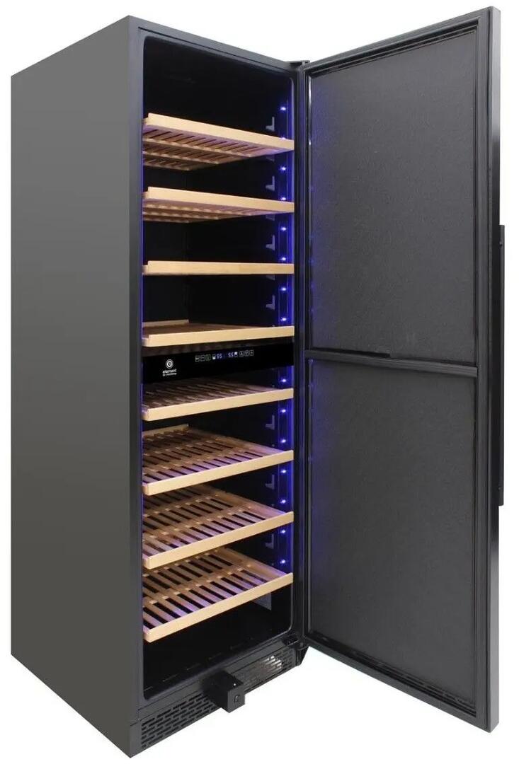 Element by Vinotemp EL168GFEB 24 Inch Black Wine Cooler