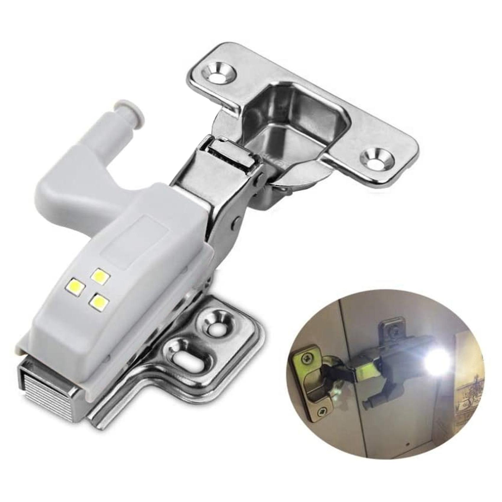 10pcs Cabinet Cupboard Wardrobe Led Hinge Light Lamp Warm White