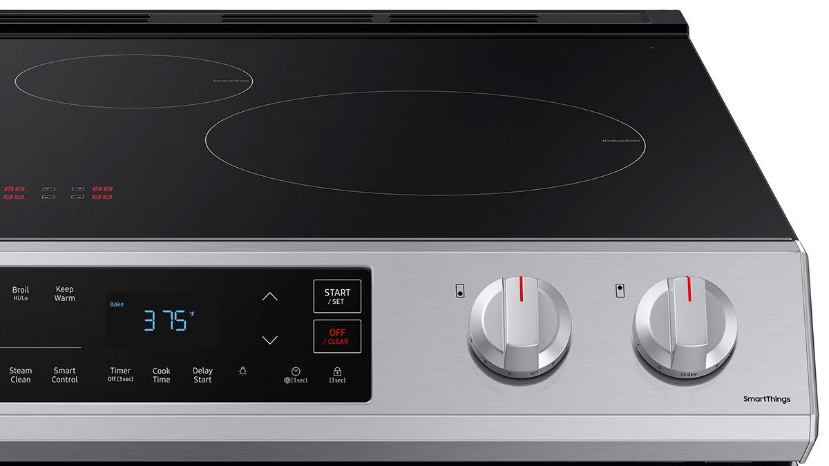  6.3 Cu. Ft. Fingerprint Resistant Stainless Steel Front Control Slide-In Induction Range