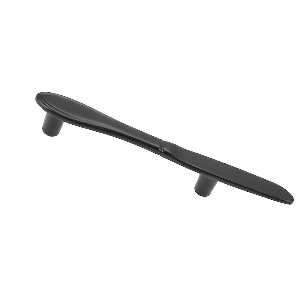 Zinc Alloy Matt Black/ Bronze Tableware Shape Solid Cabinet Handle Furniture Door Accessory(#1)