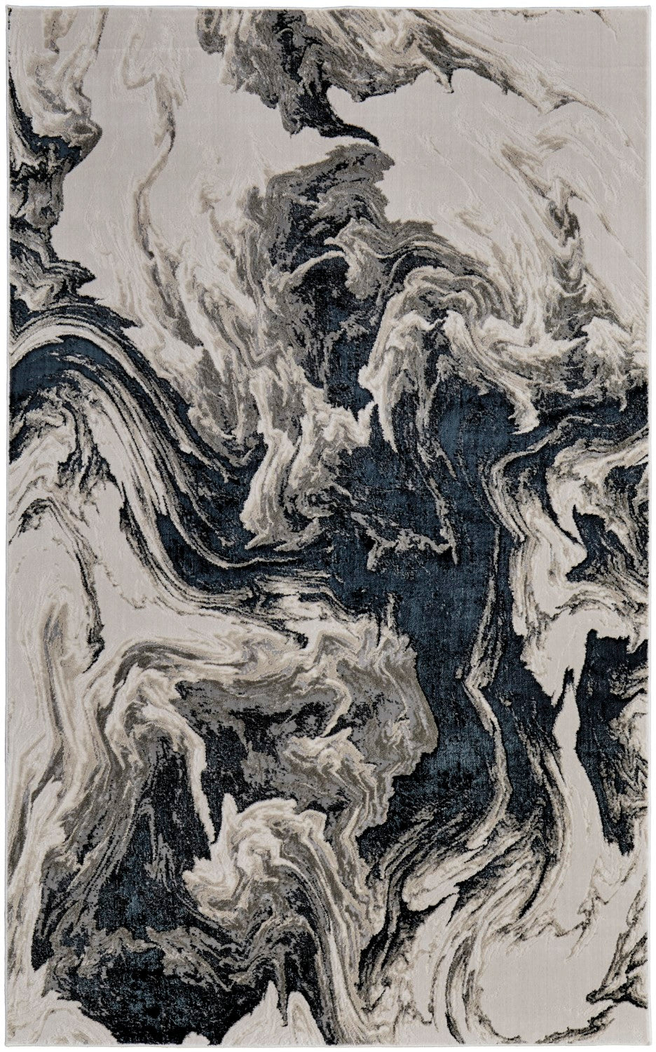 Orin Abstract Ivory/Black/Taupe Rug