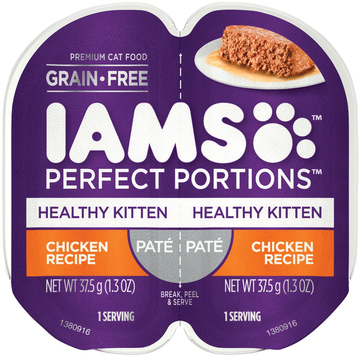 Iams Perfect Portions Healthy Kitten Wet Kitten Food 2.6 Oz.