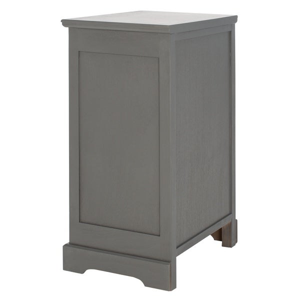 SAFAVIEH Griffin Grey Storage Side Table - 17.7