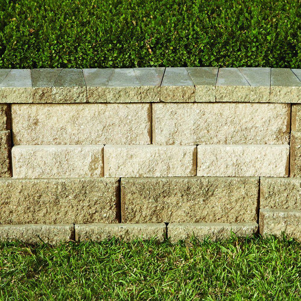 Pavestone RockWall Large 7 in. L x 17.44 in. W x 6 in. H Limestone Retaining Wall Block (48 Pieces34.9 sq. ft.Pallet) 79808