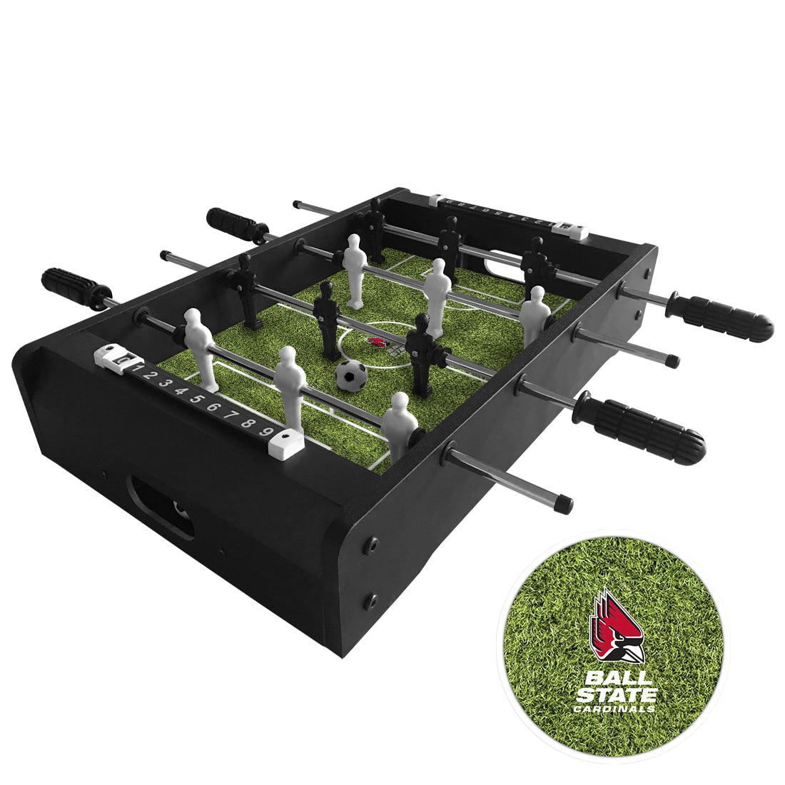 Ball State Cardinals Table Top Foosball Game