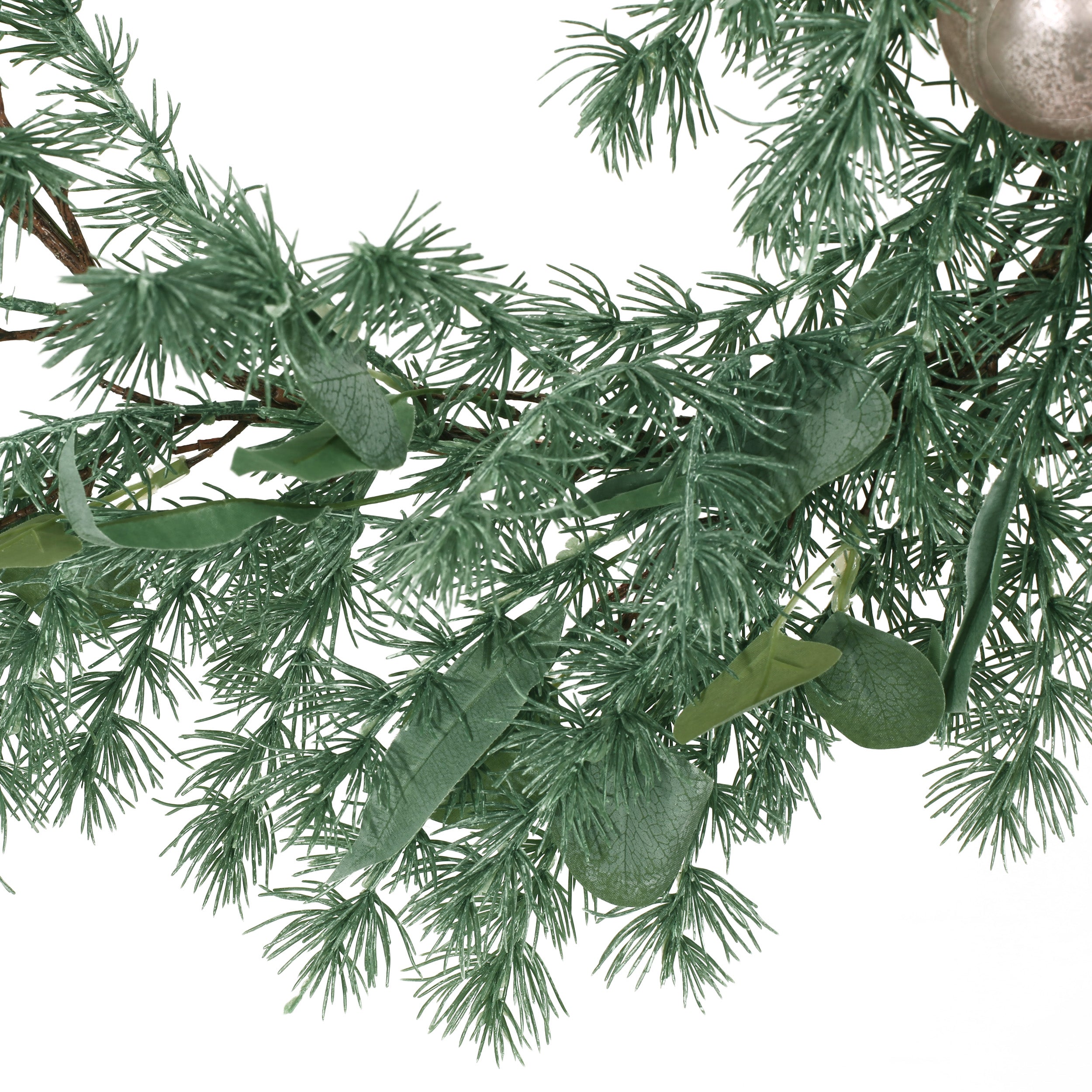 Parandes 5.5-Foot Pine Artificial Garland with Ornaments, Green