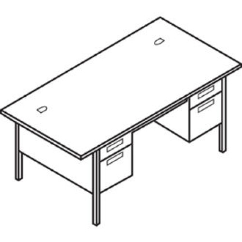 HON Metro Classic Double Pedestal Desk - 4-Drawer (P3276CL)