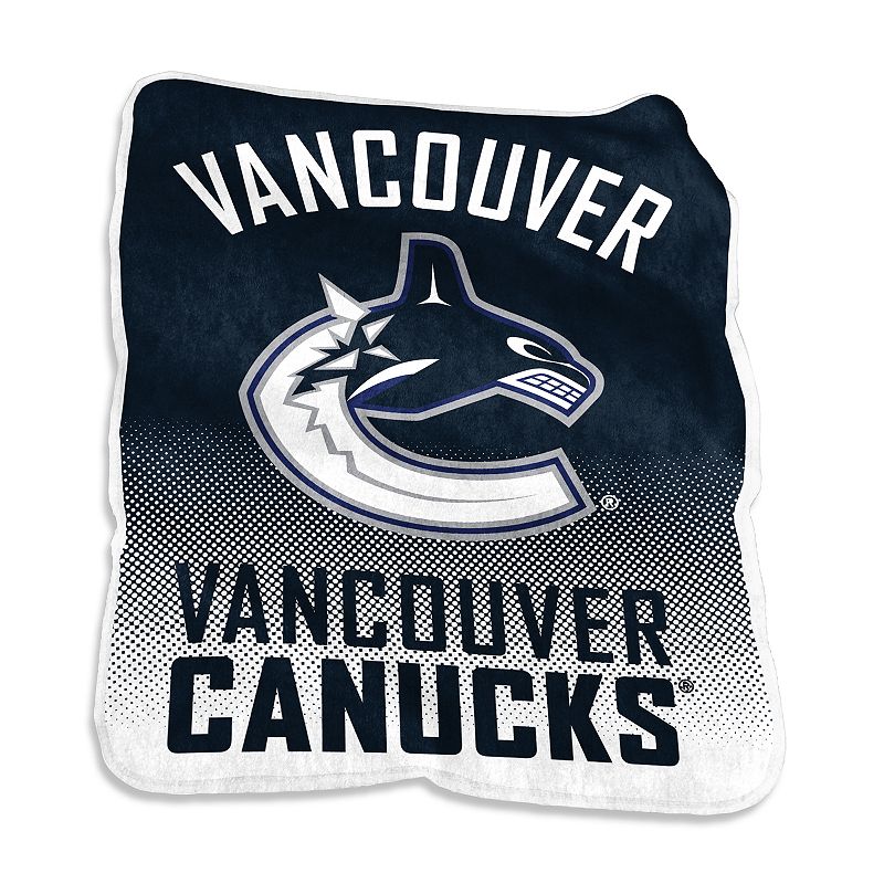 Logo Brands Vancouver Canucks Raschel Throw Blanket