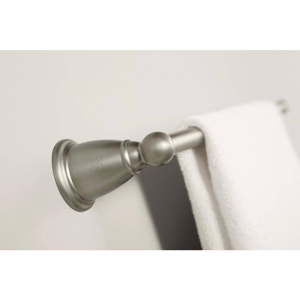 MOEN Brantford 18 in. Towel Bar in Brushed Nickel YB2218BN