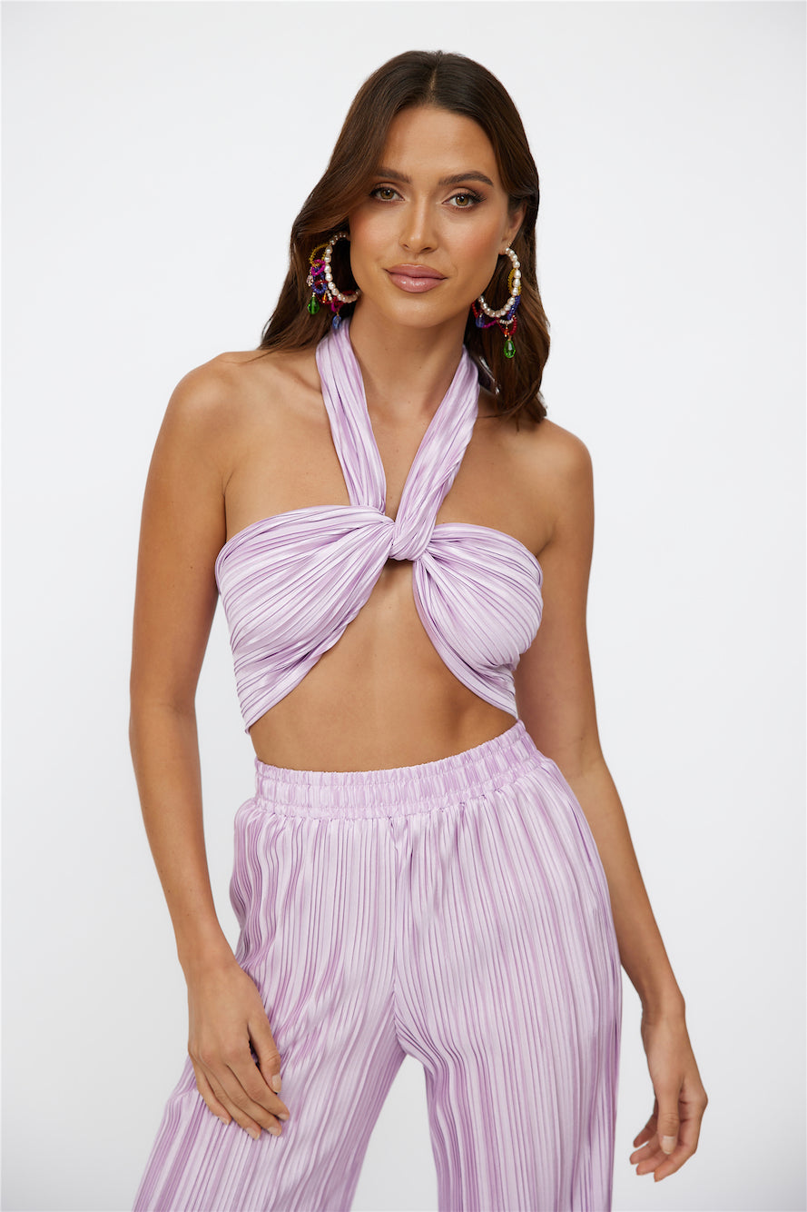 Set Heart Crop Lilac