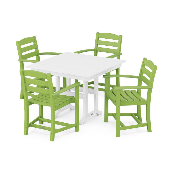 Polywood La Casa Café 5-Piece Farmhouse Dining Set PWS1146-1