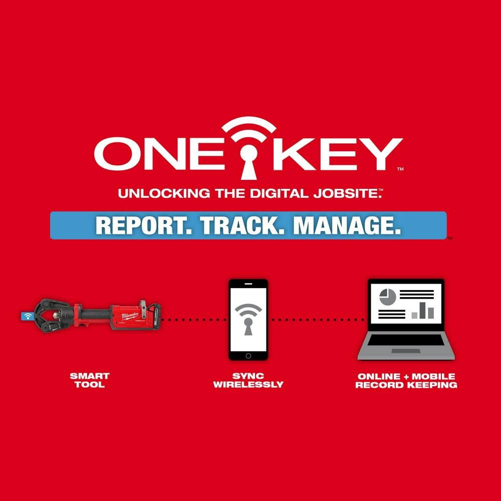 Milwaukee M18 FORCE LOGIC 11T Dieless Latched Linear Utility Crimper Kit 2876-22 from Milwaukee