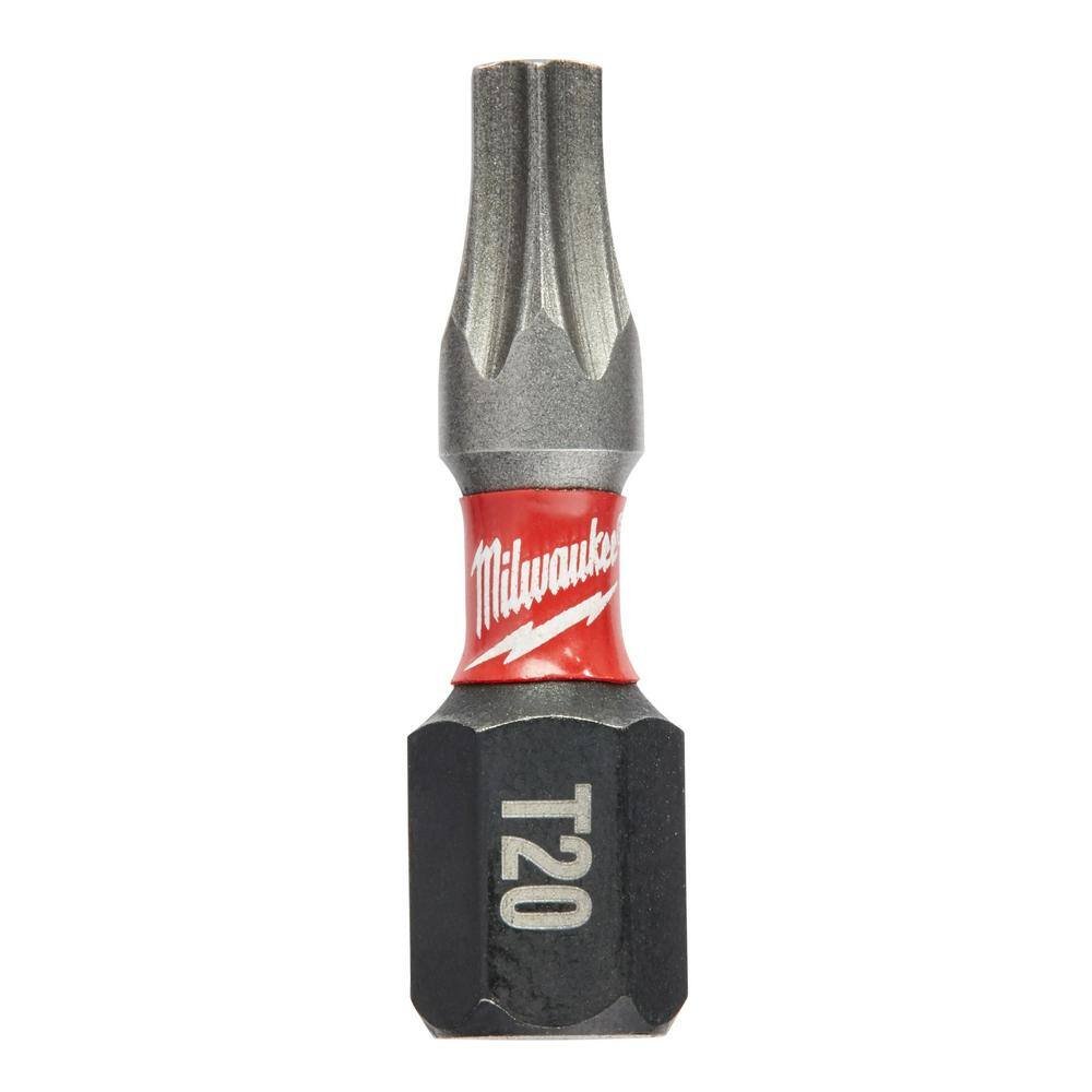 MW SHOCKWAVE Impact Duty 1 in. T20 Torx Alloy Steel Insert Bit (2-Pack) 48-32-4414