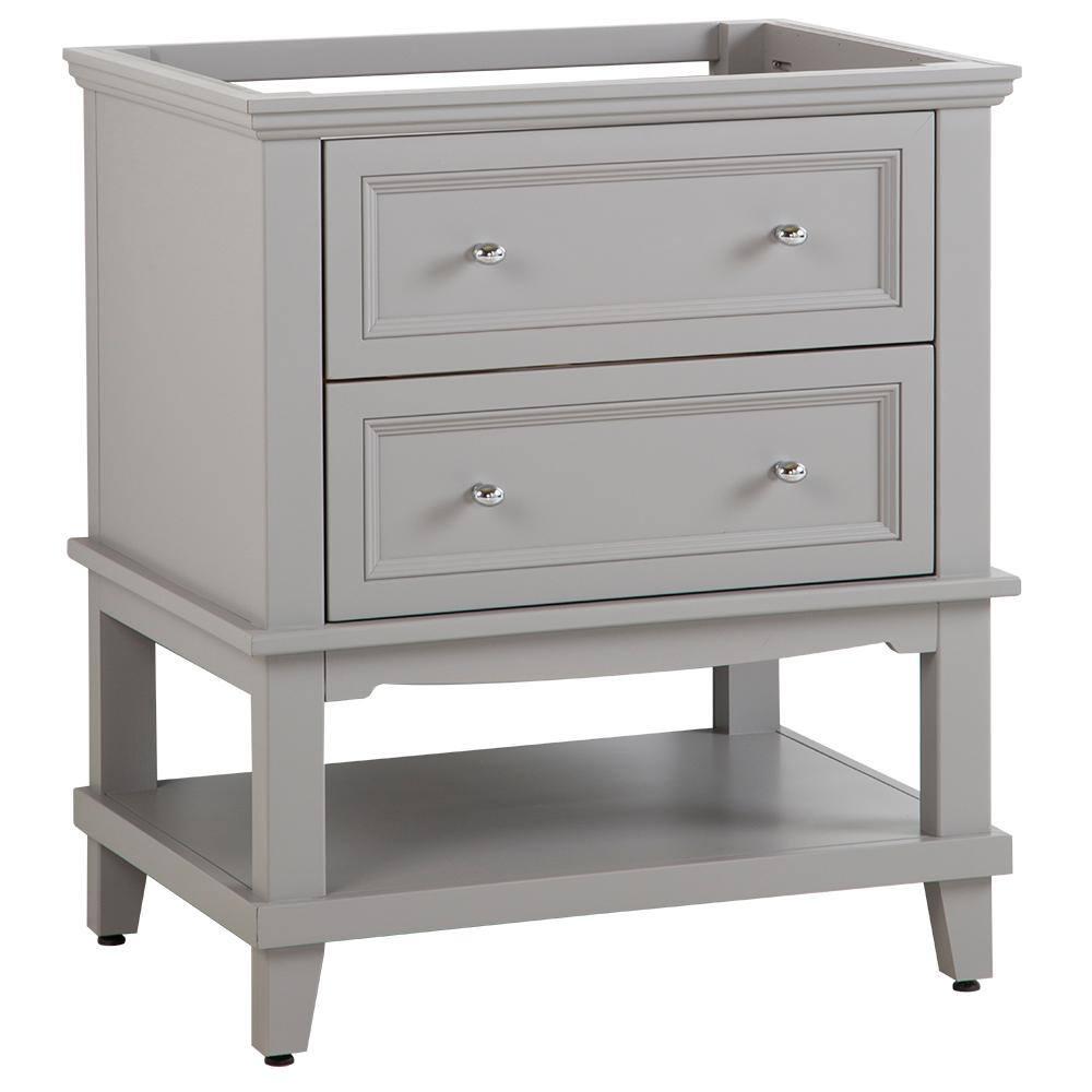 Home Decorators Collection Teasian 30 in W x 21 in D Bathroom Vanity Cabinet Only in Sterling Gray