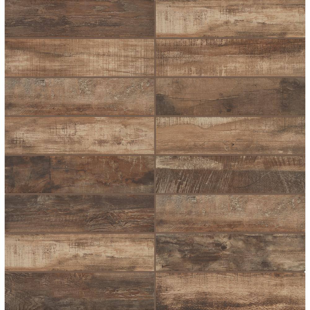 Florida Tile Home Collection Wind River Beige 6 in. x 24 in. Porcelain Floor and Wall Tile (14 sq. ft.  case) CHDEWND016X24