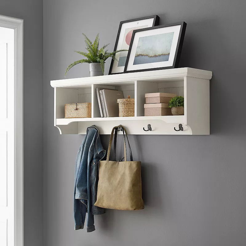 Crosley Seaside Storage Wall Shelf