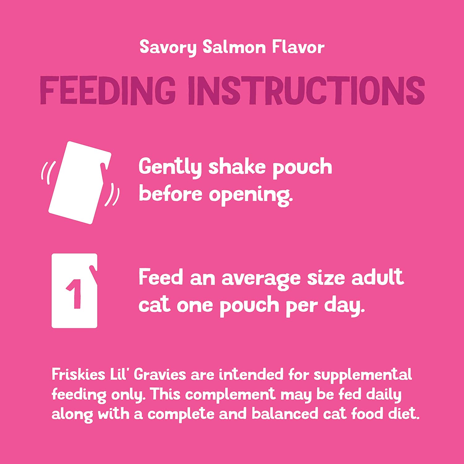 Purina Friskies Lil' Gravies Savory Salmon Flavor Cat Food Complement - (16) 1.55 oz. Pouches