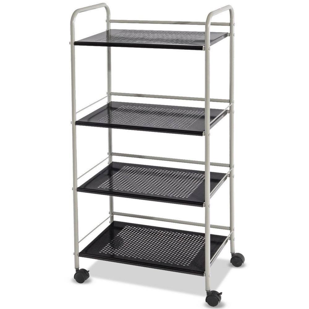 Boyel Living 4-Shelf Rolling Cart Storage Display Rack with Four wheels HYSN-56829