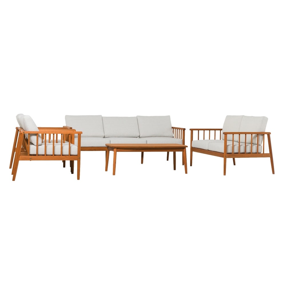 Middlebrook 5 Piece Modern Solid Wood Patio Set