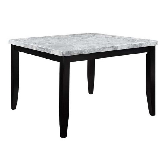 Acme DN01444 Hussein Counter Height Table  Marble ...