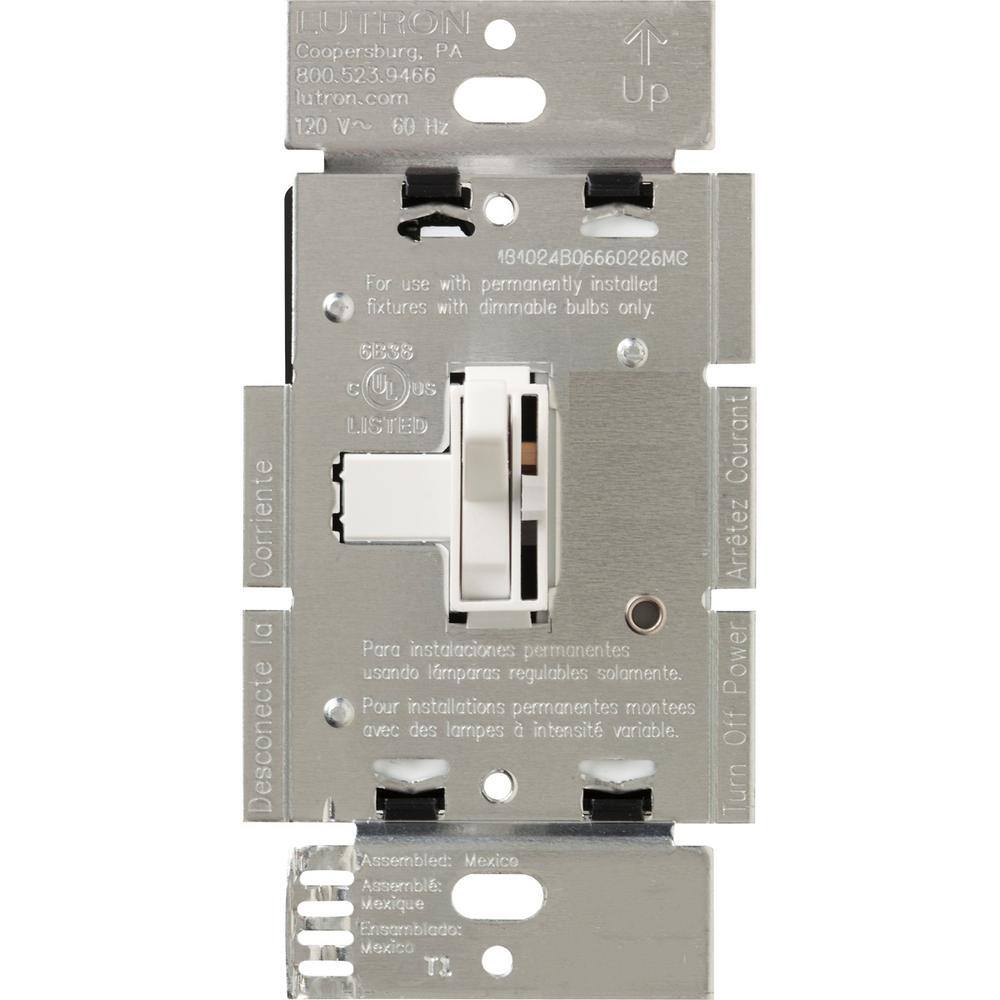 Lutron Toggler Dimmer Switch for Magnetic Low-Voltage 600-Watt3-Way White (AYLV-603P-WH) AYLV-603P-WH