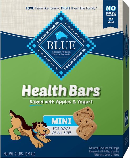 Blue Buffalo Mini Health Bars Baked Apples and Yogurt Dog Treats