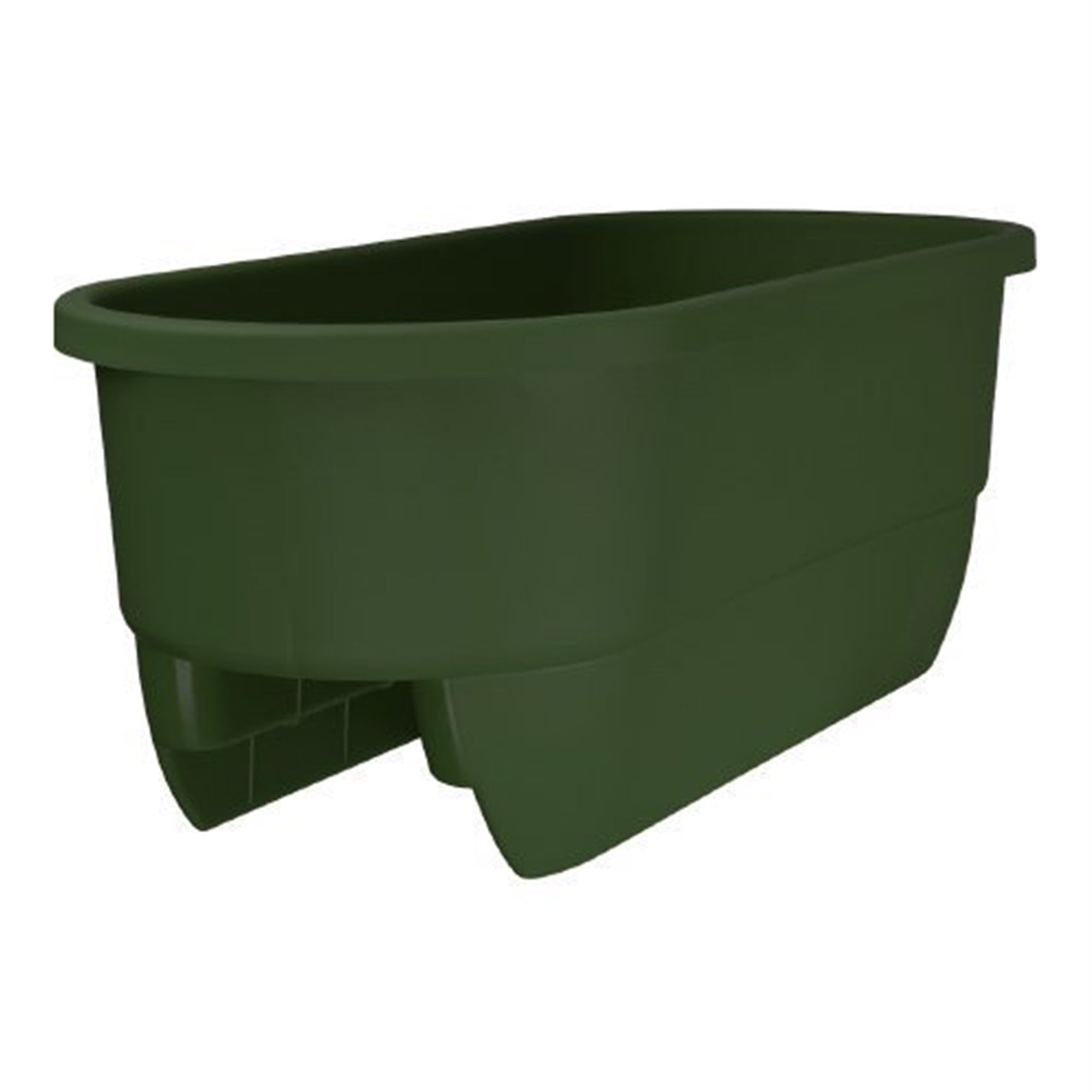 Apollo Dualgreen Adjustable Deck Railing Planter, Green - 24"