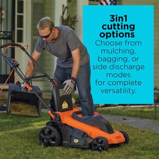 BLACK+DECKER 20 in. 13 AMP Corded Electric Walk Behind Push Lawn Mower MM2000