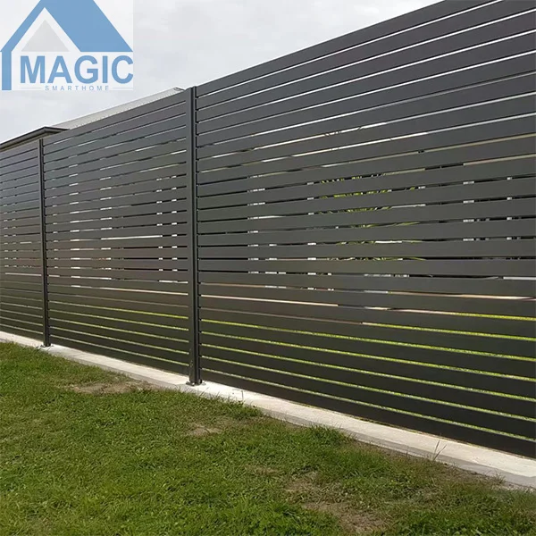 Cheap Prices Outdoor Metal Garden Fence Panel Black Aluminum Fence for Houses Steel